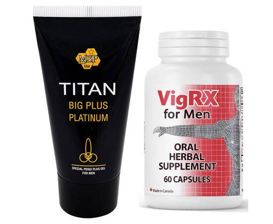 VigRX Pills за Уголемяване и Ерекция 60 капсули + Титан гел за уголемяване на пениса мнения и цена с намаление от sex shop