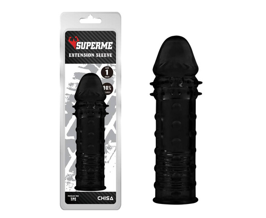 Пенис накрайник Extra Texture Sleeve Black мнения и цена с намаление от sex shop