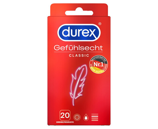 Презервативи Durex Durex Gefühlsecht Classic 20броя мнения и цена с намаление от sex shop