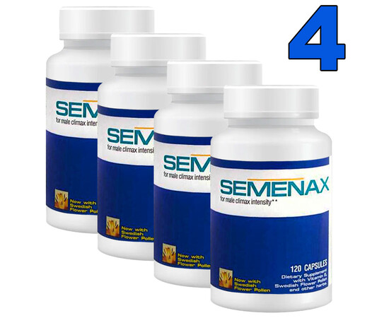 4 x опаковки Semenax капсули за производство на повече сперма мнения и цена с намаление от sex shop