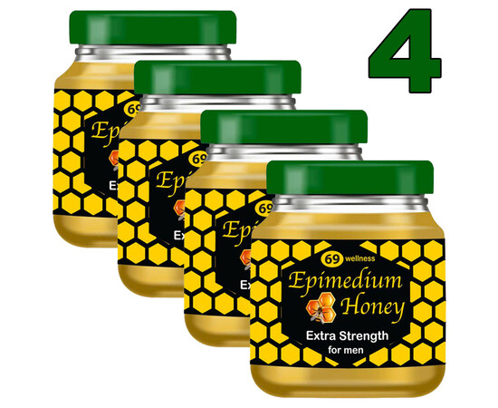 4 x Възбуждащ мед Епимедиум за мъже, Epimedium Honey for men - 4x40гр. мнения и цена с намаление от sex shop