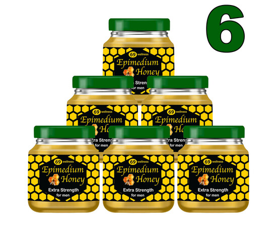 6 x Възбуждащ мед Епимедиум за мъже, Epimedium Honey for men - 6x40гр. мнения и цена с намаление от sex shop
