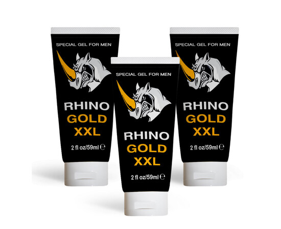 3 x Гел за увеличаване на пениса Rhino Gold Gel XXL мнения и цена с намаление от sex shop