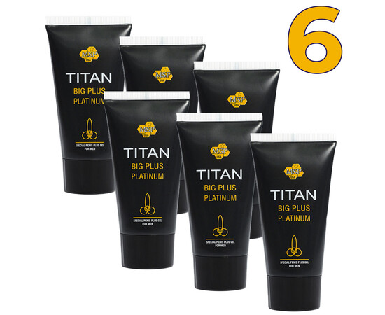 6 x Titan gel - Титан гел платинум за уголемяване на пениса мнения и цена с намаление от sex shop