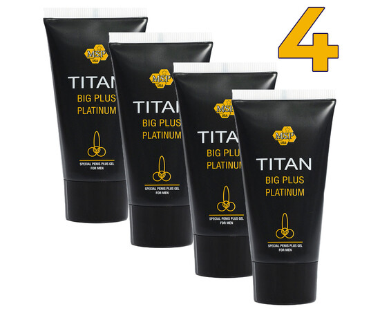 4 x Titan gel - Титан гел платинум за уголемяване на пениса мнения и цена с намаление от sex shop
