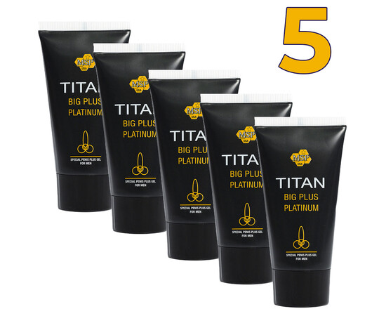 5 x Titan gel - Титан гел платинум за уголемяване на пениса мнения и цена с намаление от sex shop