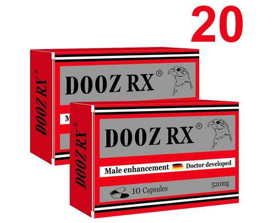 2 х DOOZ Rx 2х10 капсули за силна ерекция - секс стимулант мнения и цена с намаление от sex shop