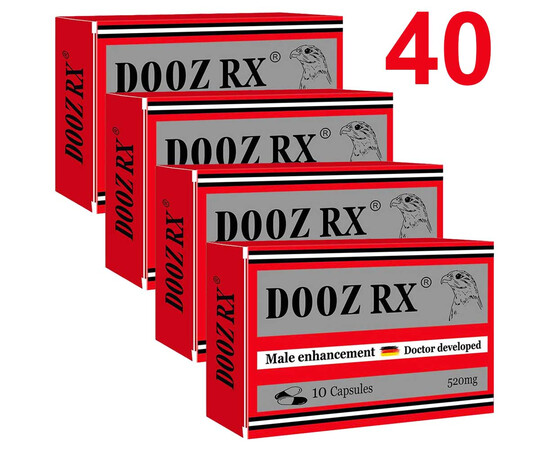4 х DOOZ Rx 2х10 капсули за силна ерекция - секс стимулант мнения и цена с намаление от sex shop