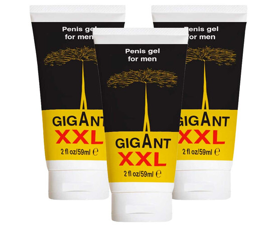 3 x Gigant XXL gel за уголемяване на пениса Гигант гел платинум 3x60мл. мнения и цена с намаление от sex shop