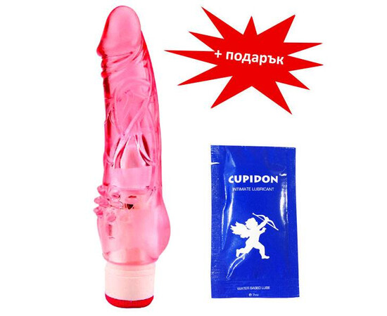 Вибратор Master Bully Hooligan Jelly Pink + подарък лубрикант мнения и цена с намаление от sex shop