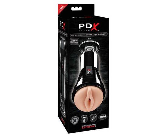 Вибриращ мастурбатор със засмукващ ефект PDX Elite Cock Compressor мнения и цена с намаление от sex shop