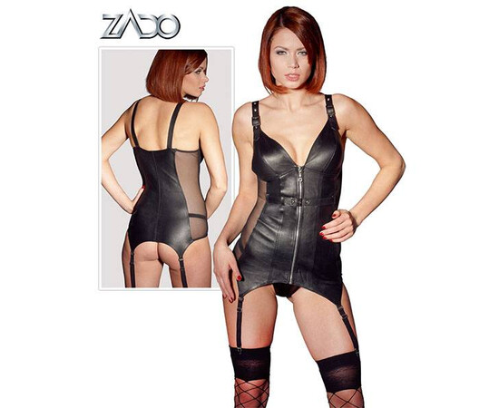 Кожена рокля с мрежести детайли Zado мнения и цена с намаление от sex shop