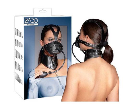 Кожена маска и пристегач за врата Zado мнения и цена с намаление от sex shop