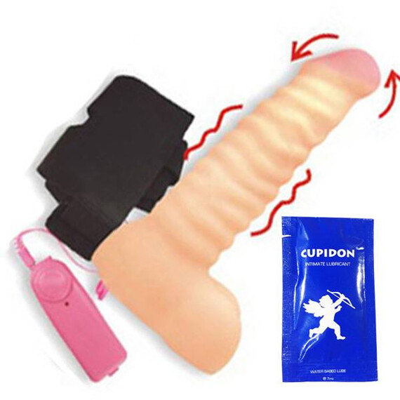 Вибратор CyberSkin Powerful Dick + подарък лубрикант  Кибер Кожа вибратори