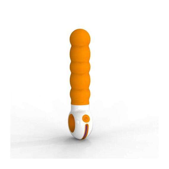 Оребрен вибратор G-spot Odeco Orange + подаръкснимка 2