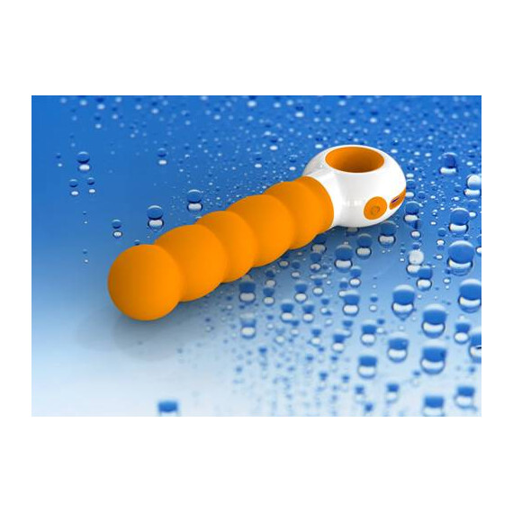 Оребрен вибратор G-spot Odeco Orange + подаръкснимка 4