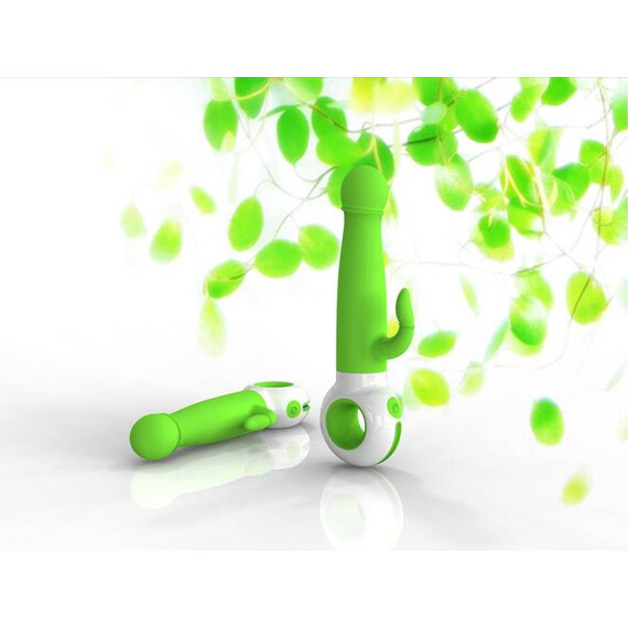 Мултифункционален вибратор О-zone Green Odeco + плодов лубрикант  Hi-Tech вибратори