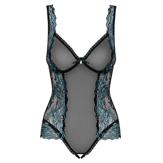 Секси боди Obsessive Amanta Subtle Teddy Black  Секси бодита