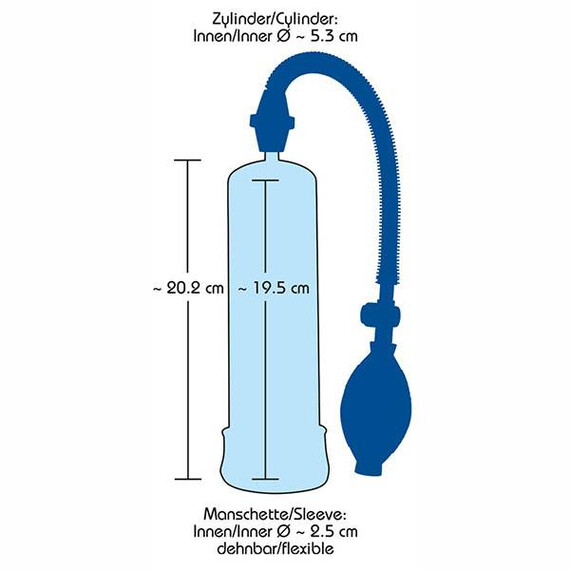 Пенис помпа Bang Bang Blue  Пенис Уголемяване