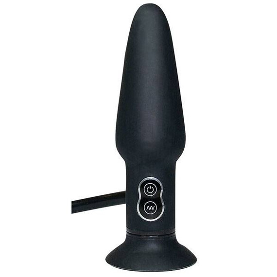 Вибриращ надуваем анален разширител True Black Vibrating Anal Plug  Анални разширители Вибриращ надуваем анален разширител True Black Vibrating Anal Plug  Анални разширители