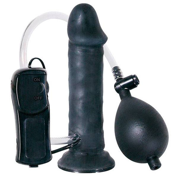 Надуваемо анално дилдо Temptation Black Vibrator  Анални вибратори