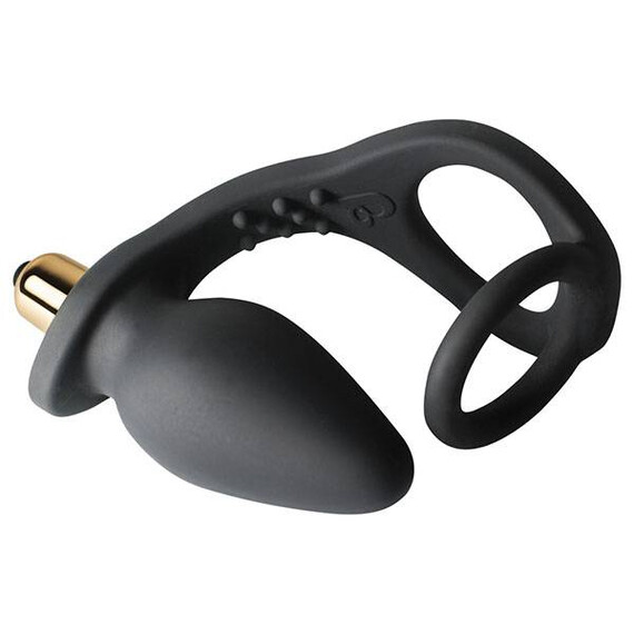 Простатен масажор с ринг RO-ZEN-Black  Простатни масажори