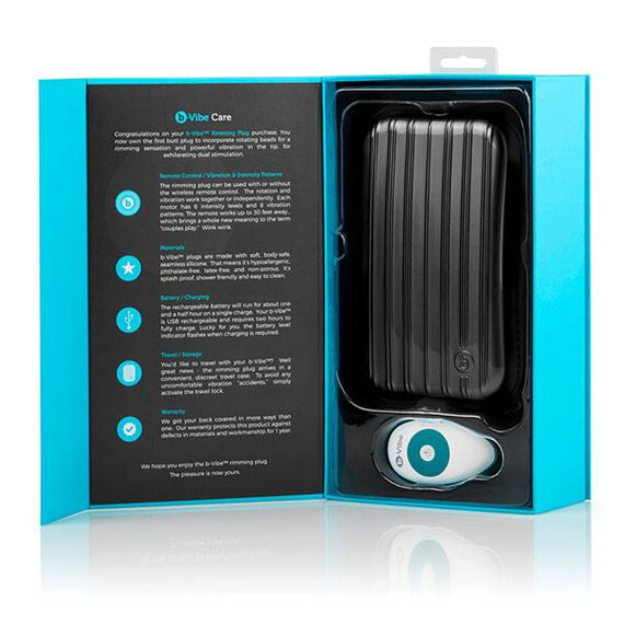 Анален вибратор с ротиращи перли Vibro-Anal plug b-Vibe  Анални вибратори