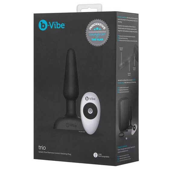 Анален вибратор b-Vibe trio plug  Анални вибратори