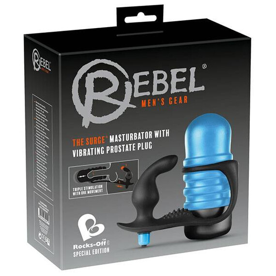 Мастурбатор с вибриращ простатен масажор Rebel&Rocks Off - The Surge  Мастурбатори