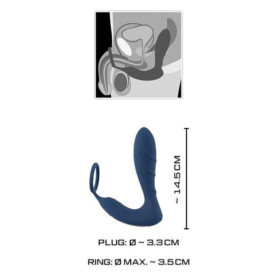 Простатен масажор с вибрация Vibrating Prostate Plug  Простатни масажори Простатен масажор с вибрация Vibrating Prostate Plug  Простатни масажори