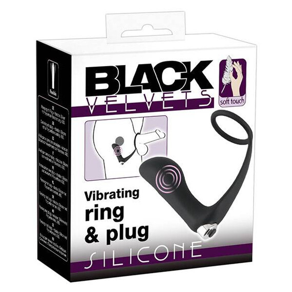 Простатен масажор с ринг Vibrating Ring&Plug  Простатни масажори