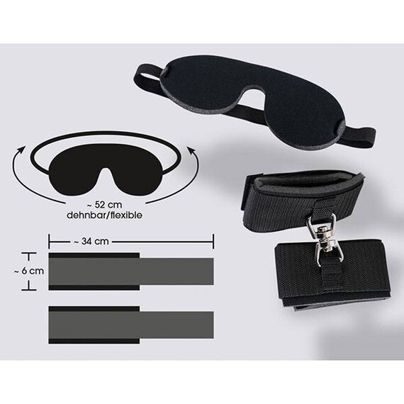 Комплект маска и белезници Bad Kitty  Комплекти