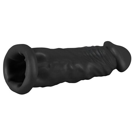 Пенис накрайник Silicone Extension Black  Пенис Накрайници