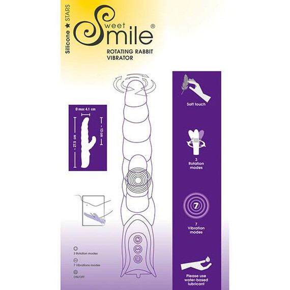 Hi-tech вибратор Sweet Smile Rotating Rabbit Vibe  Hi-Tech вибратори