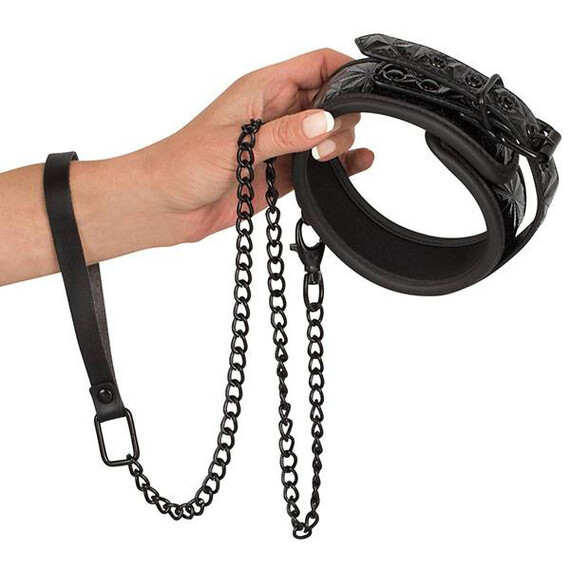 Нашийник за врат с метална верижка  Нашийници Нашийник за врат с метална верижка  Нашийници