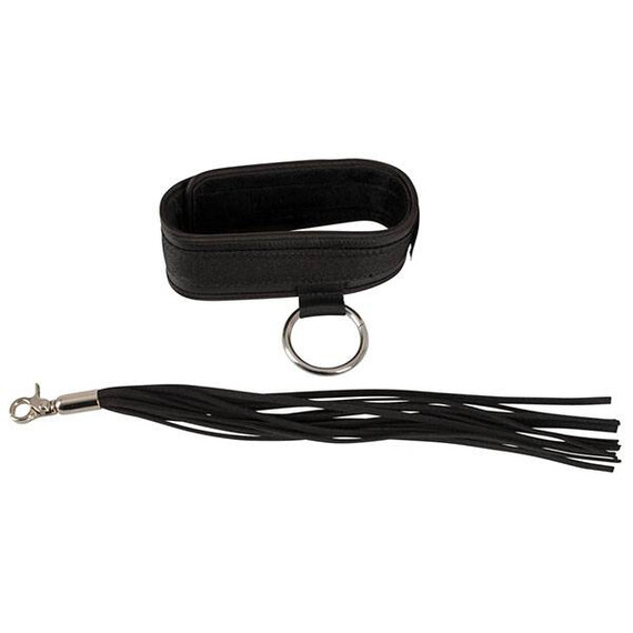 Нашийник с подвижен мини камшик Bad Kitty  Камшици и бичове