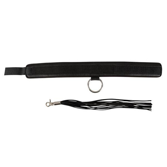 Нашийник с подвижен мини камшик Bad Kitty  Камшици и бичове