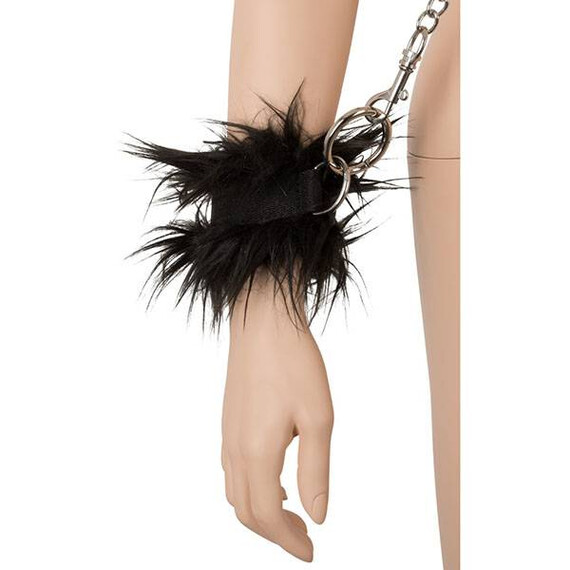 Комплект белезници и нашийник с пух Bad Kitty  Комплекти