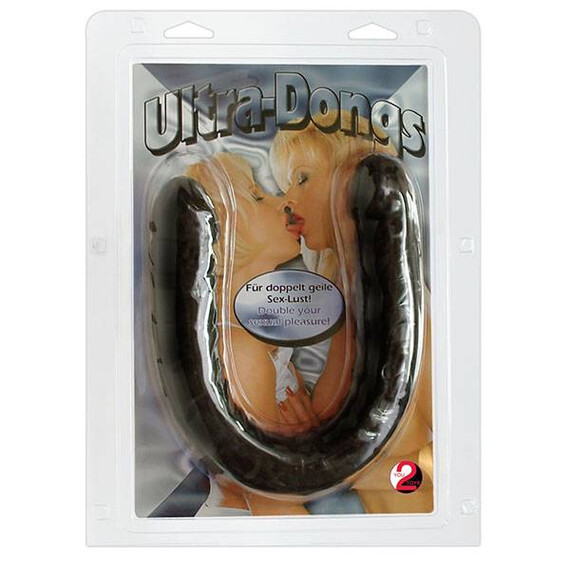 Дилдо Ultra-Dongs Black  Двойни дилда