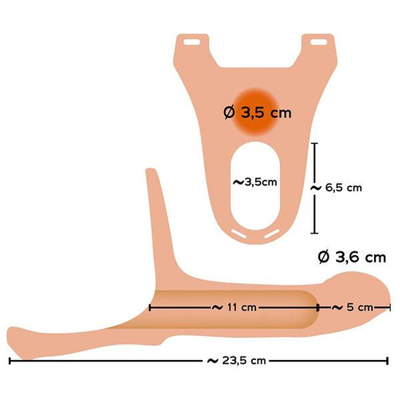 Пенис колан Silicone Strap-on Small  Пенис Колани