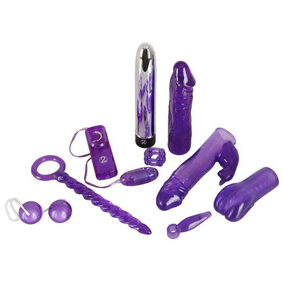 Секс комплект от 9 части Purple Toy Set  Секс Комплекти