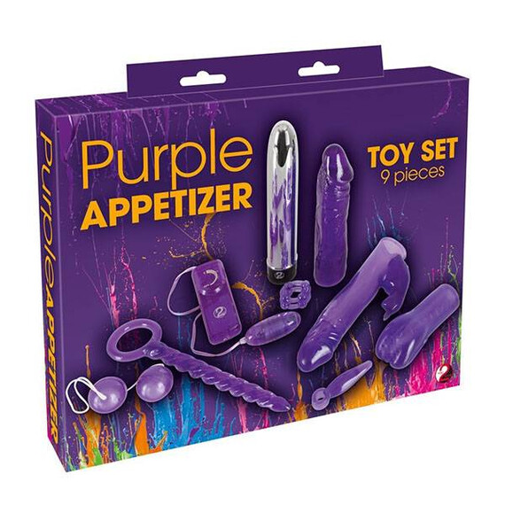 Секс комплект от 9 части Purple Toy Set  Секс Комплекти