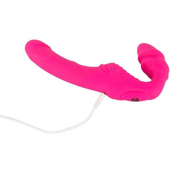 Вибриращ двоен страпон Vibrating Strapless Strap-On Pink  Grosshandel