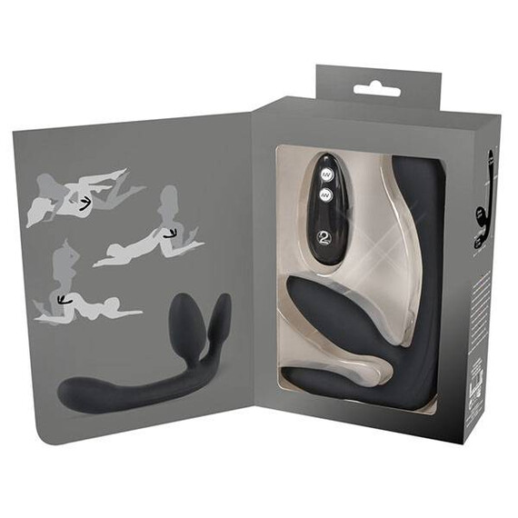 Вибриращ троен страпон Vibrating Strapless Strap-On Black 3  Пенис колани страпон