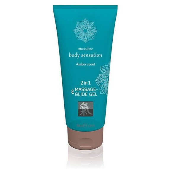 Лубрикант 2в1 Massage&Glide Gel 2in1 Amber Scent Shiatsu  Лубриканти