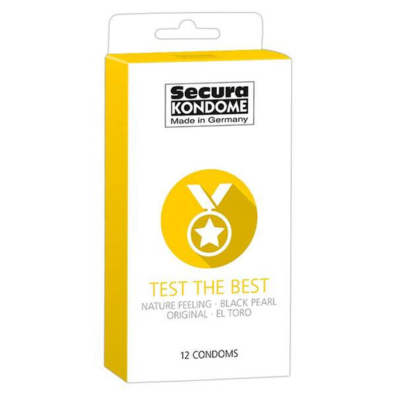 Презервативи Secura Test the Best 12бр  Презервативи