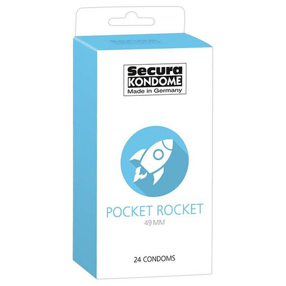Презервативи Secura Pocket Rocket 49мм 24бр  Презервативи