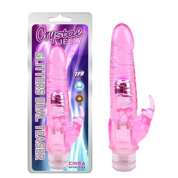 Вибратор Glitters Dual Teaser Pink  Hi-Tech вибратори