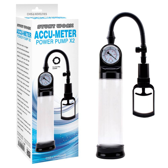 Пенис помпа Accu-Meter Power Pump X2  Пенис Уголемяване