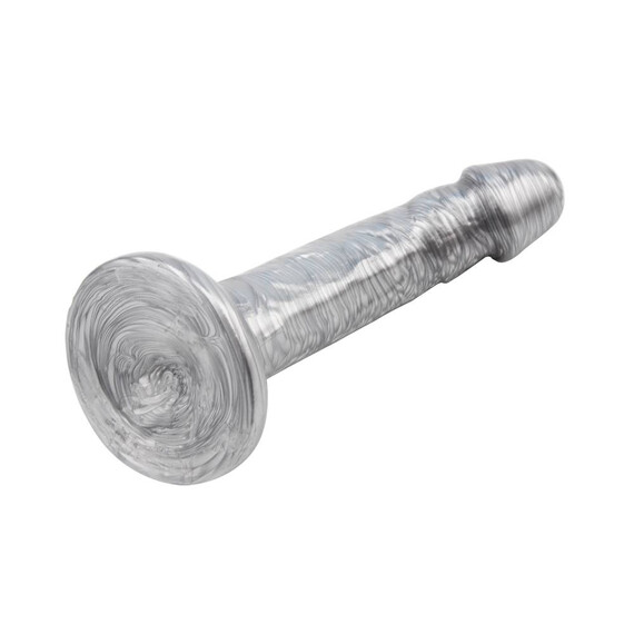 Дилдо Dixon Cider 18,5см Сребърно  Класически дилда